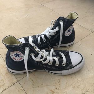 navy blue converse